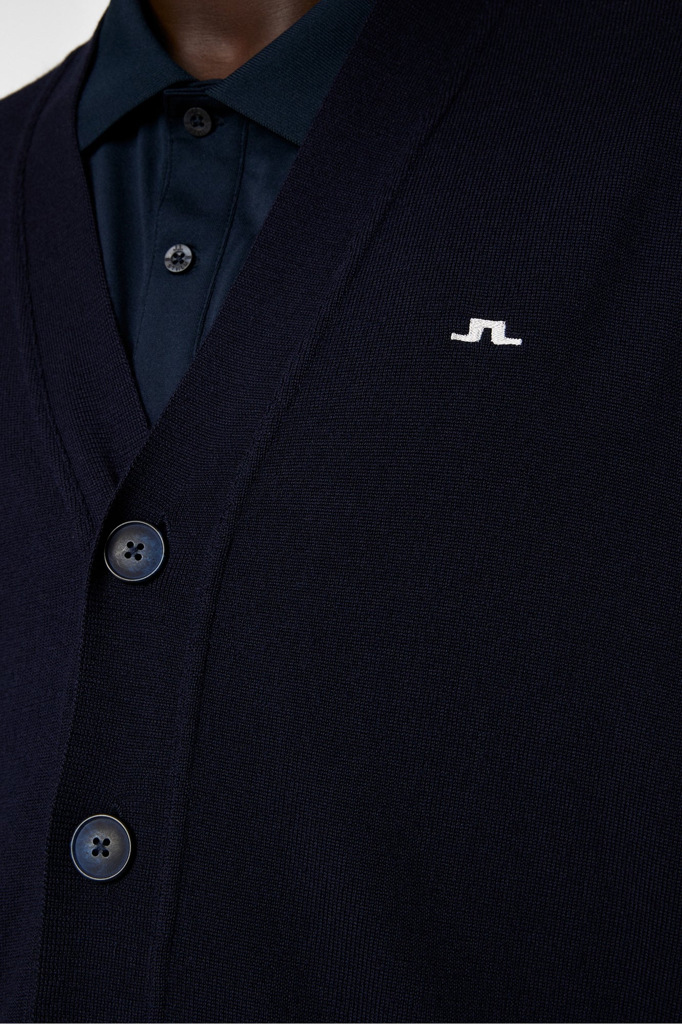 Men | Lucas Knitted Cardigan | JL Navy (V1)