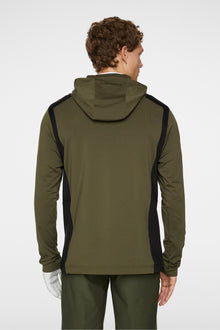 Men | Lukas Quarter Zip Hood | Forest Green