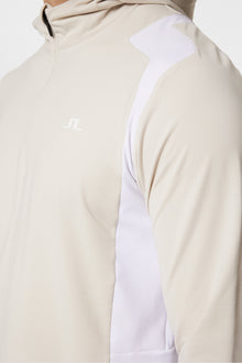 Men | Lukas Quarter Zip Hood | Moonbeam