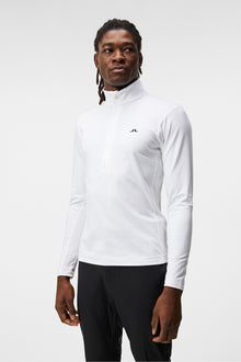 Men | Luke Half Zip Mid Layer | White