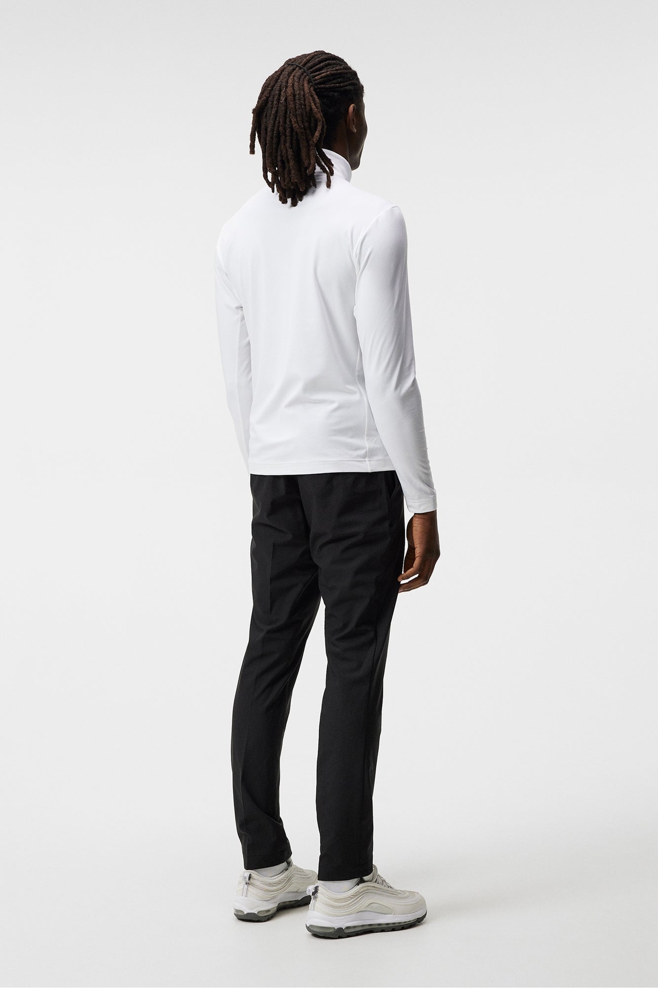 Men | Luke Half Zip Mid Layer | White