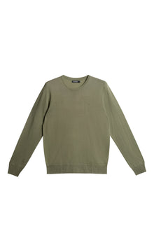 Men | Lyle Light Merino Sweater | Oil Green