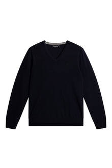 Men | Lymann Merino V-Neck Sweater | Navy