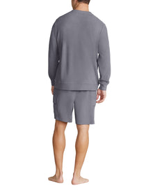 Men | MC s Brushed Fleece Split Neck Pullover | Coal