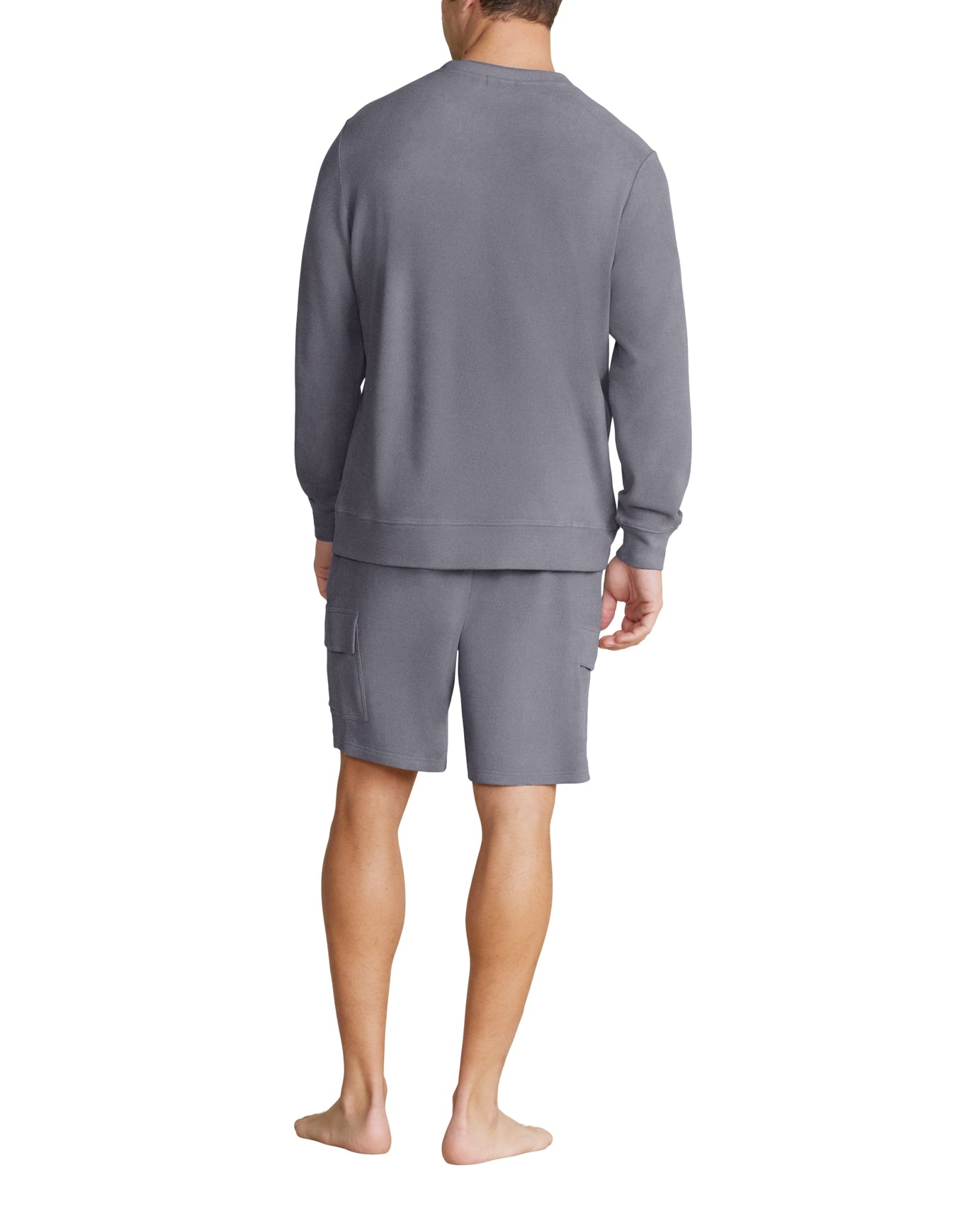 Men | MC s Brushed Fleece Split Neck Pullover | Coal