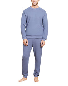 Men | MC s Waffle Knit Raglan Pullover | Cosmic Blue