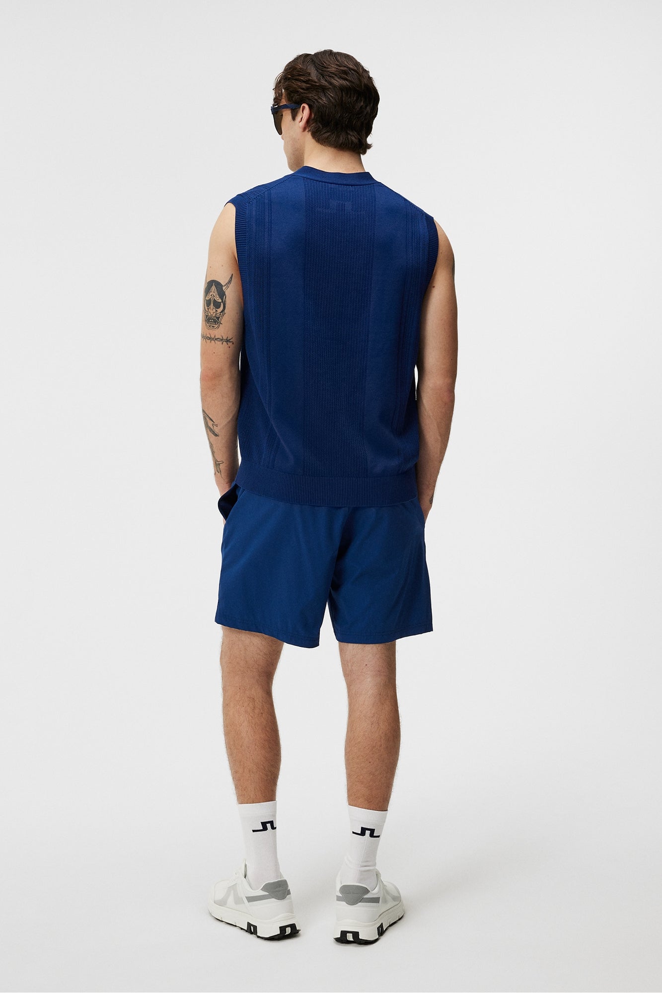 Men | Markus Knitted Vest | Estate Blue