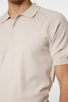 Men | Martin Knit Polo | Moonbeam