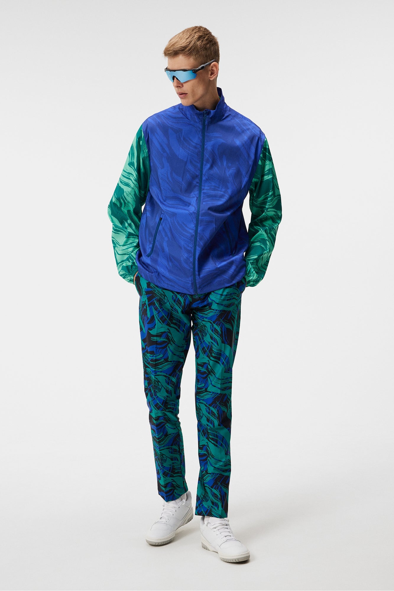 Men | Max Printed Wind Jacket | Green Valley