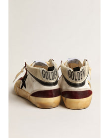 Men | Mid Star Nappa with Suede Star & Inserts | Cream x Wine Red x Black (V2)