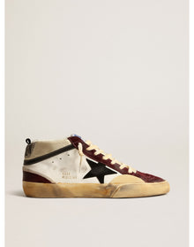 Men | Mid Star Nappa with Suede Star & Inserts | Cream x Wine Red x Black (V2)
