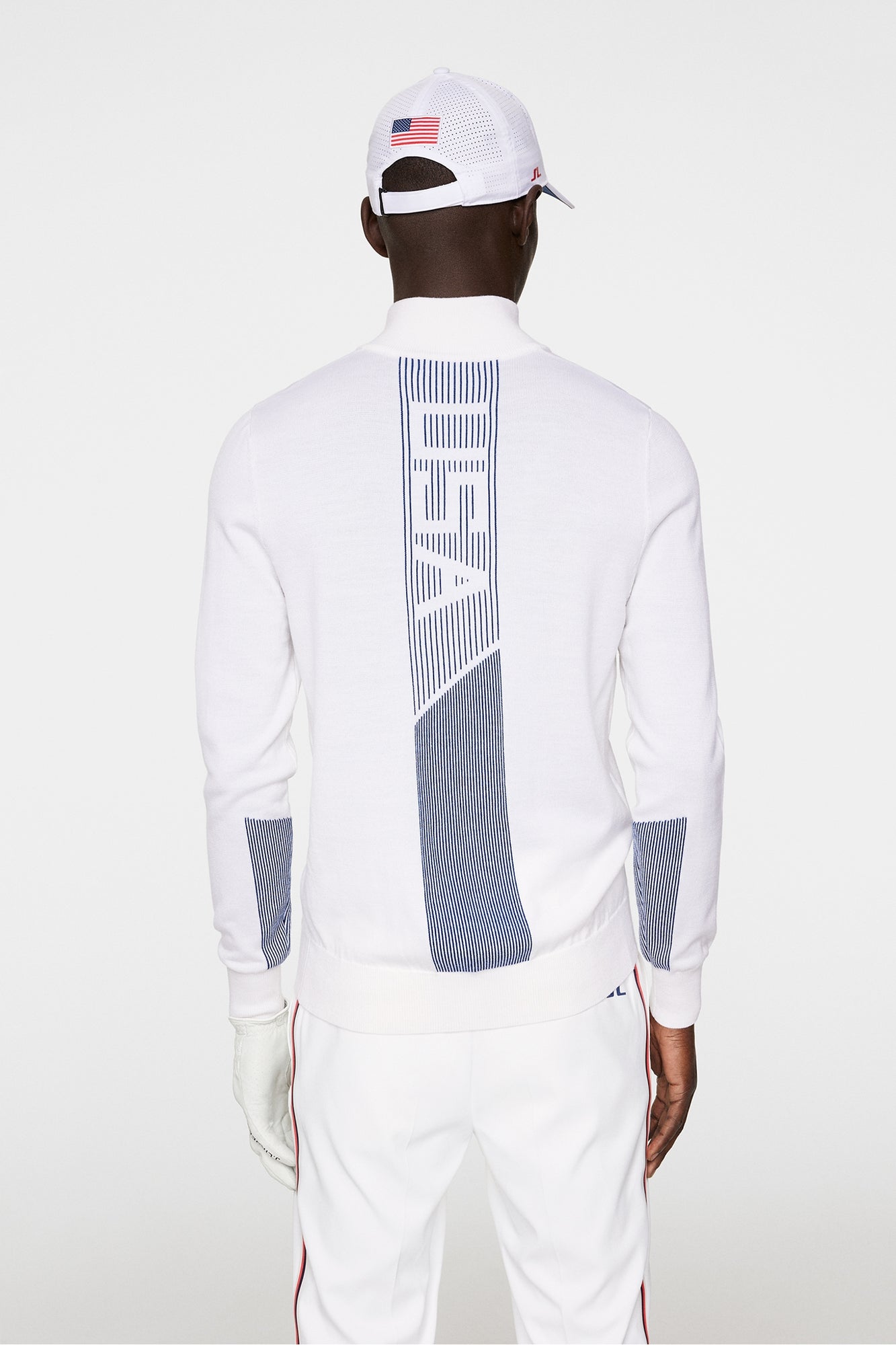 Men | Nathaniel Half Zip Sweater | White