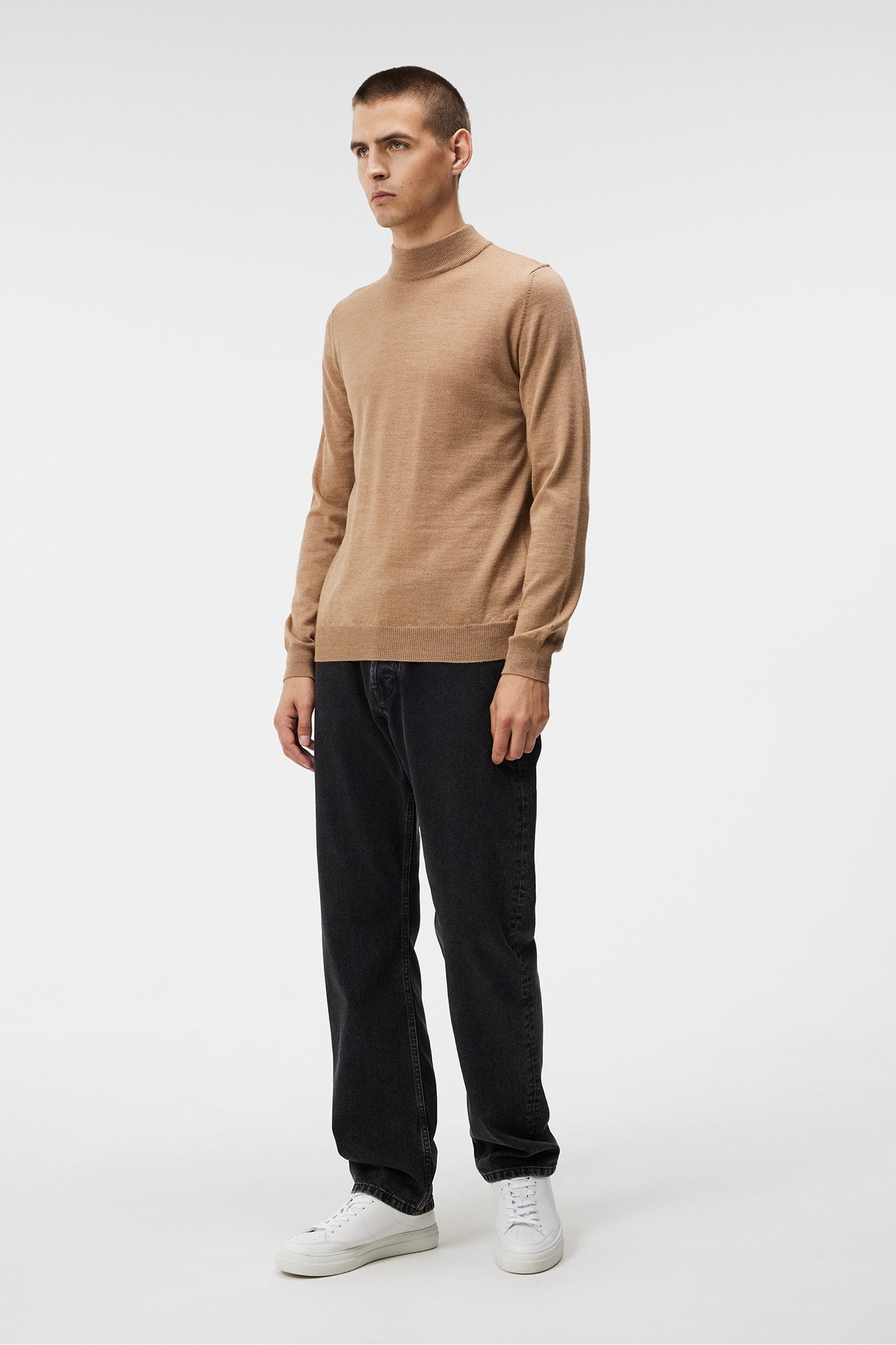Men | Norman Merino Turtle Neck | Chipmunk Melange