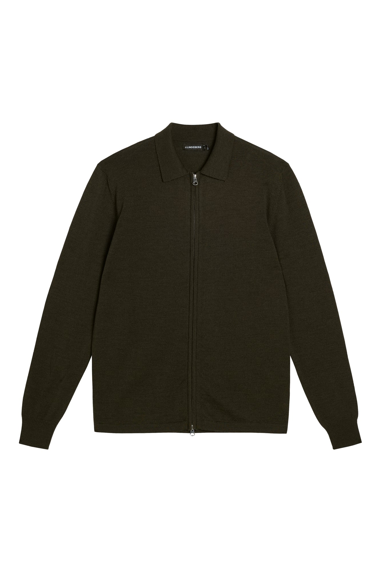 Men | Nyle Merino Zip Cardigann | Forest Green
