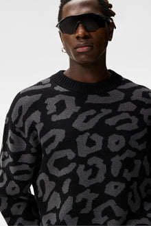 Men | Olive Creneck Knit | Black