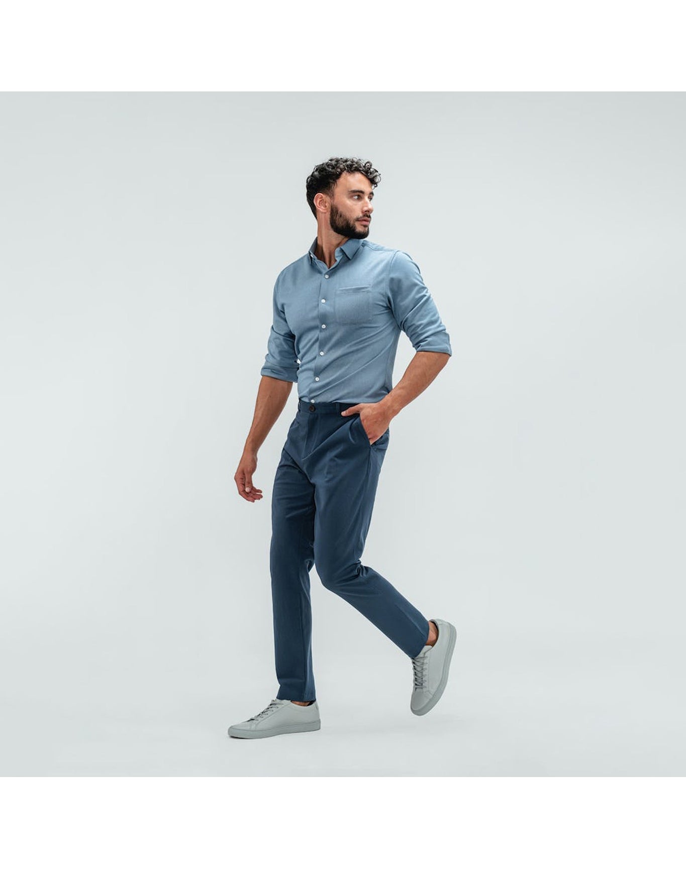 Men | Pace Tapered Chino | Faded Indigo
