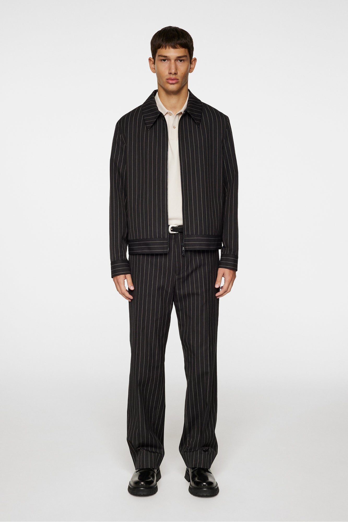 Men | Parke Pin Stripe Jacket | Black