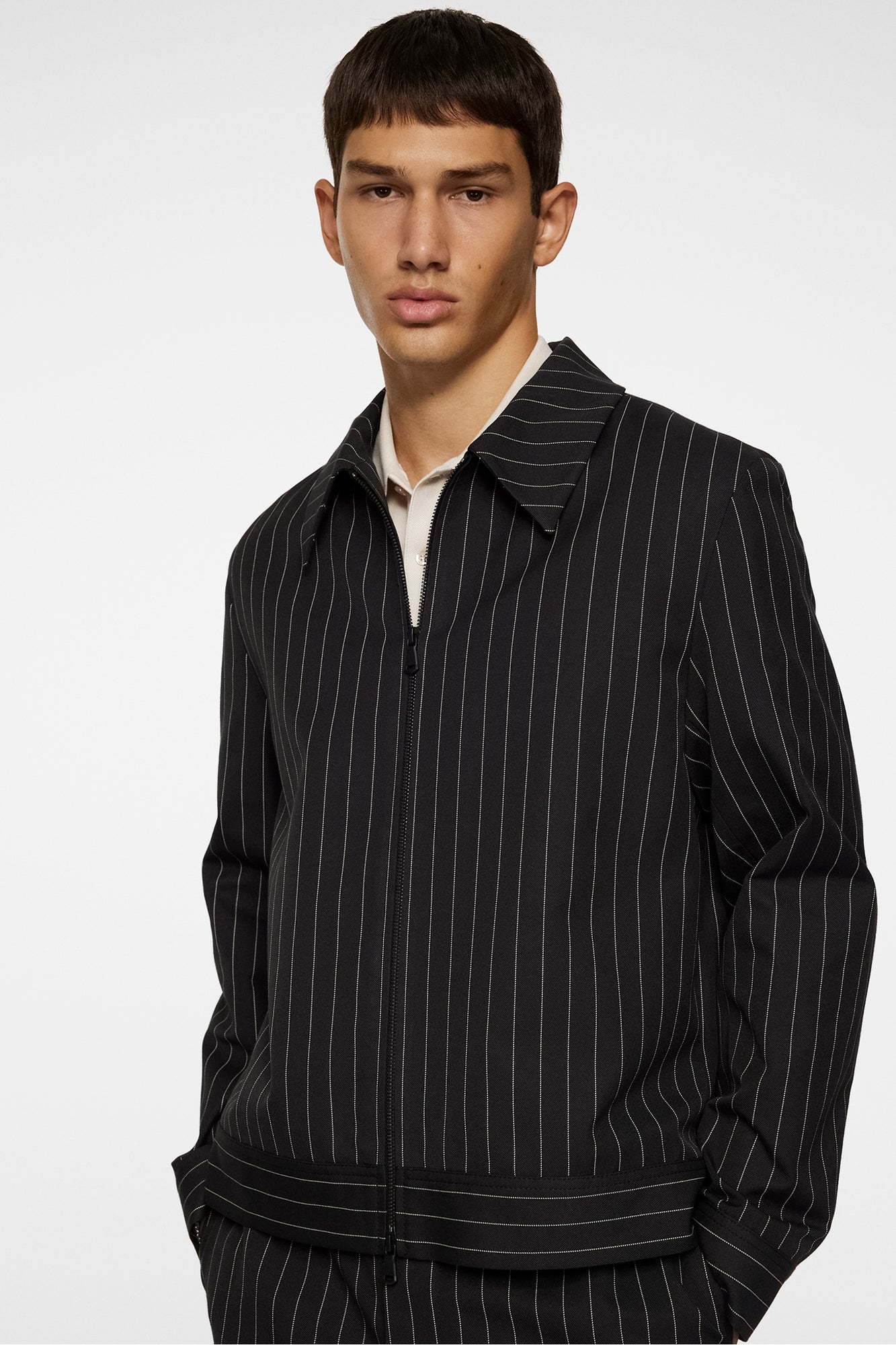 Men | Parke Pin Stripe Jacket | Black