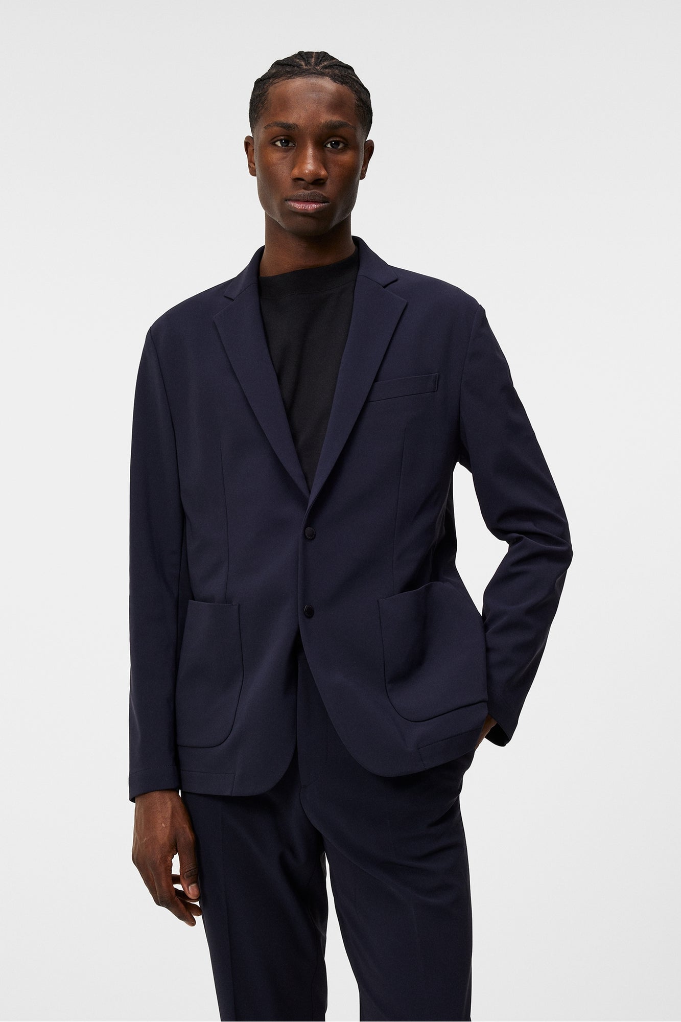 Men | Pat U Bonded Jersey Blazer | JL Navy (V2)