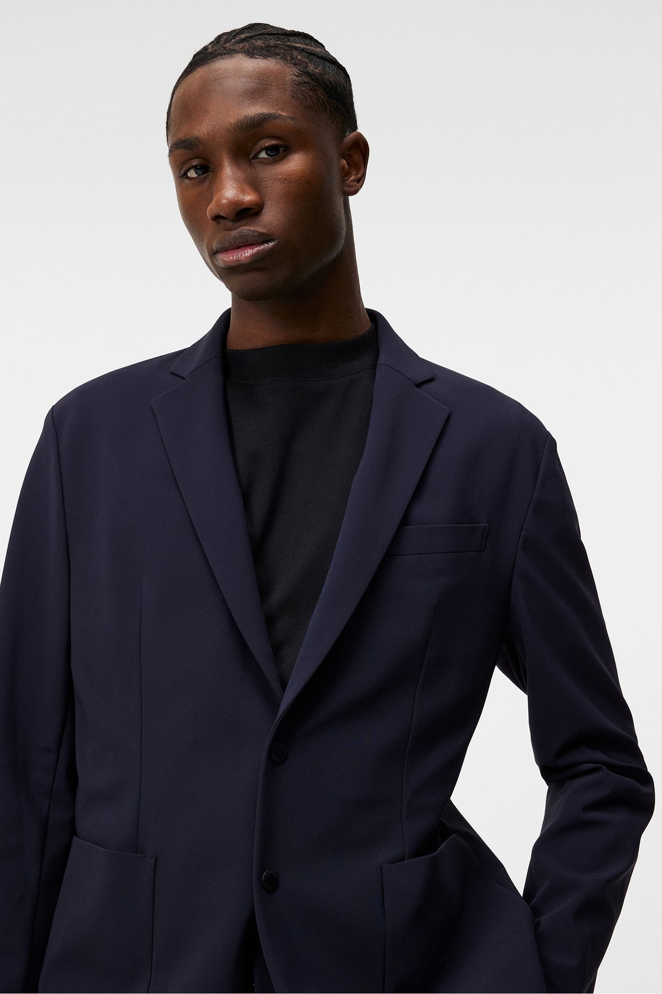 Men | Pat U Bonded Jersey Blazer | JL Navy (V2)