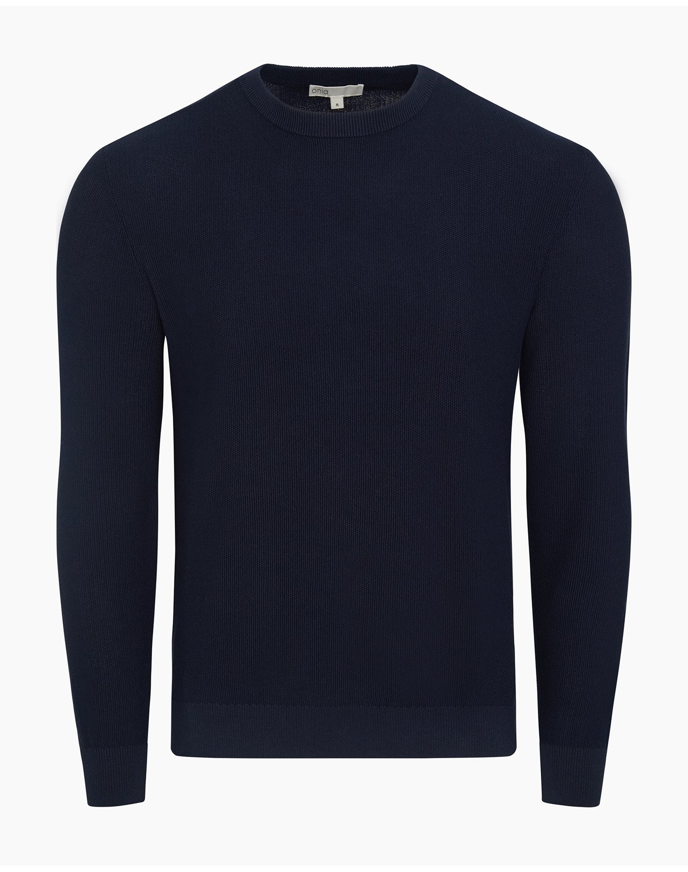 Men | Pique Crewneck Sweater | Midnight