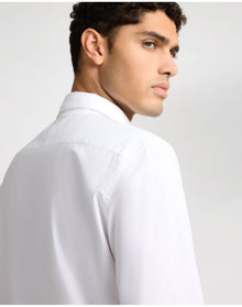 Men | Poplin Long Sleeve Button Down Shirt | White