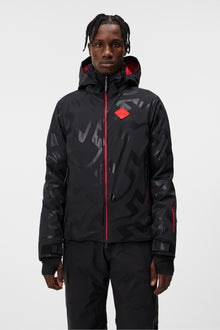 Men | Ray Hybrid Jacket Printed | Bridge Wave Xl Black Gloss