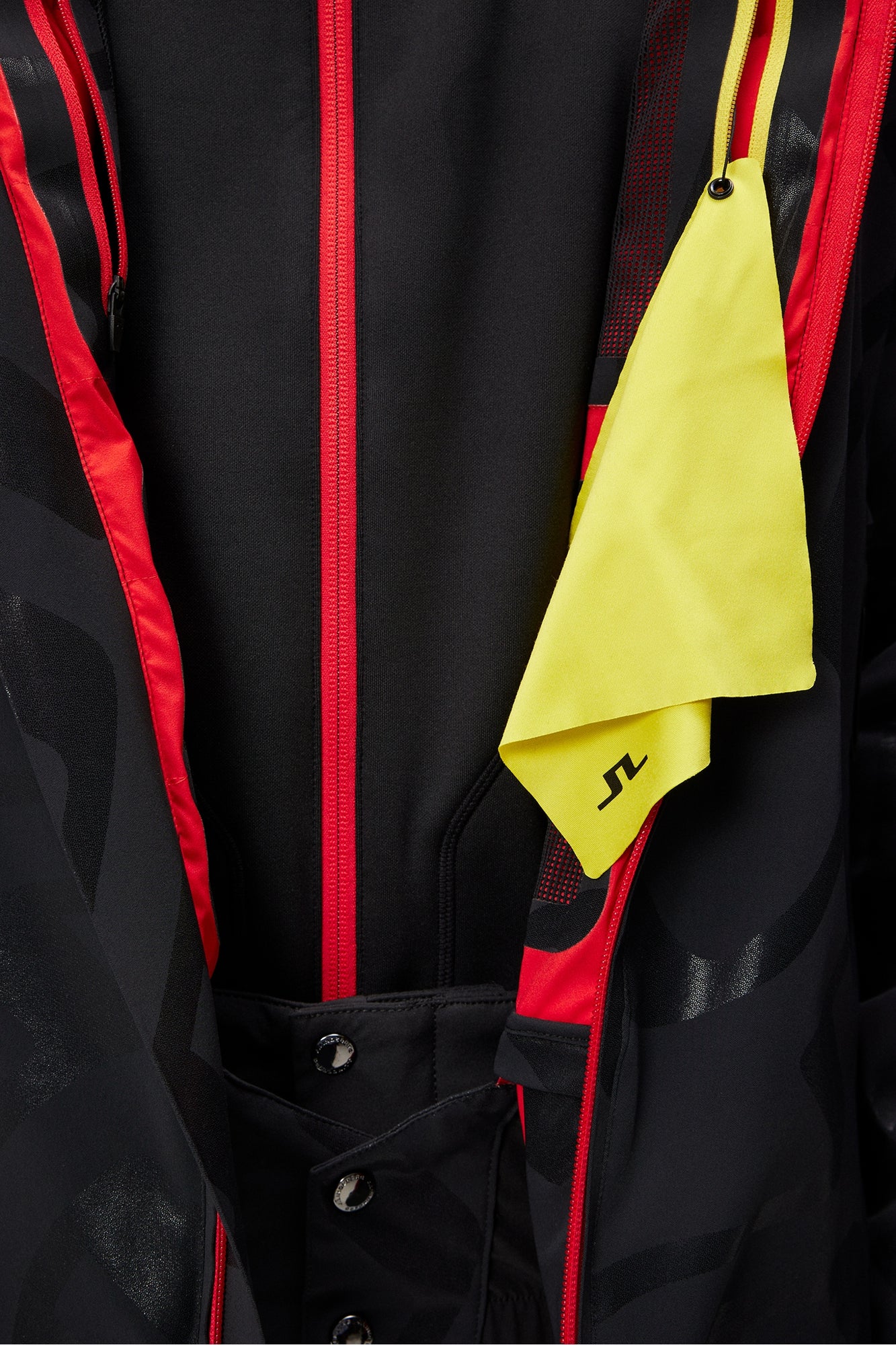 Men | Ray Hybrid Jacket Printed | Bridge Wave Xl Black Gloss