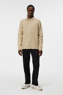Men | Reg Ls Clean Linen Shirt | Safari Beige
