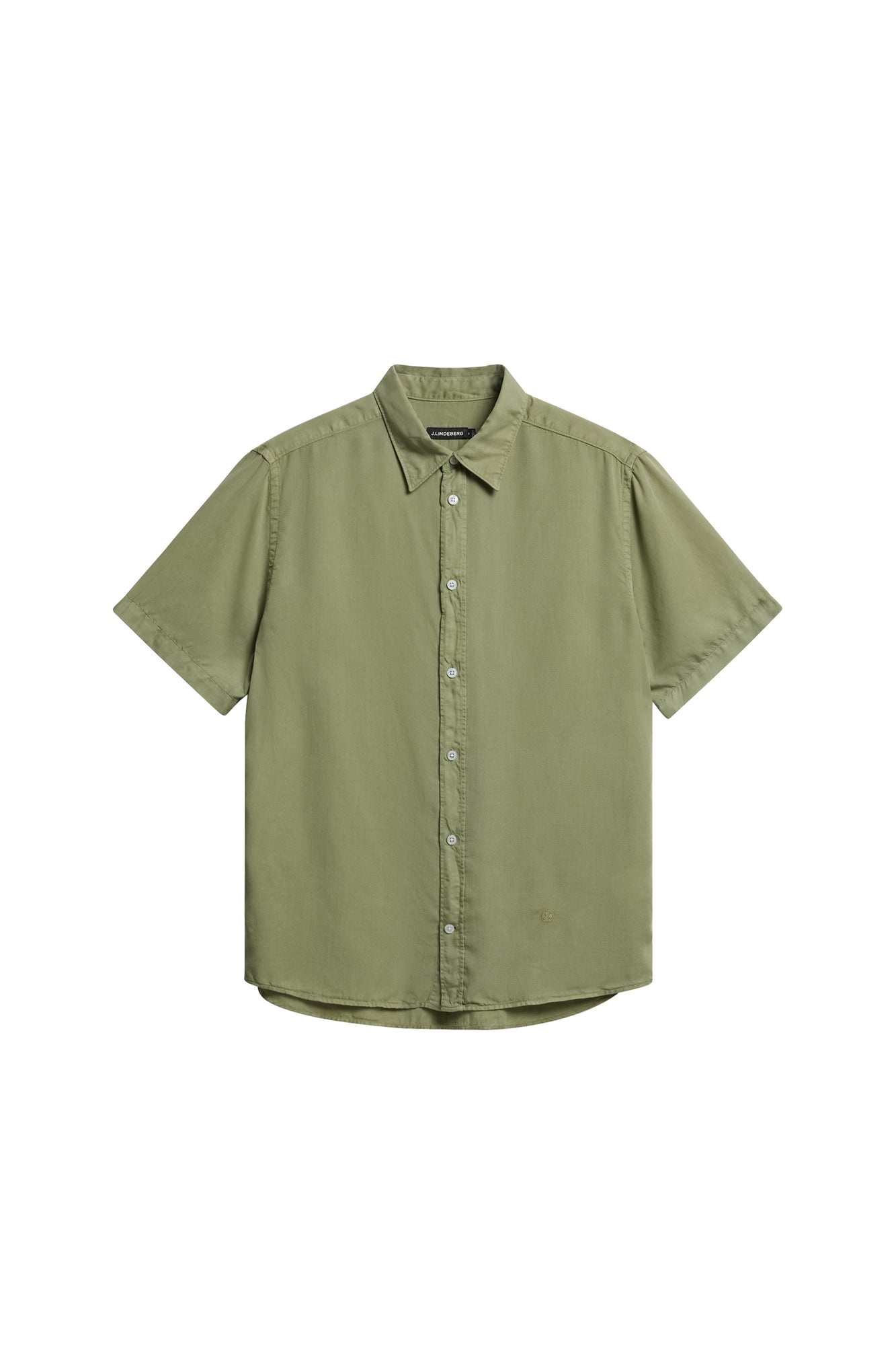 Men | Reg SS Light Tencel Shirt | Oil Green