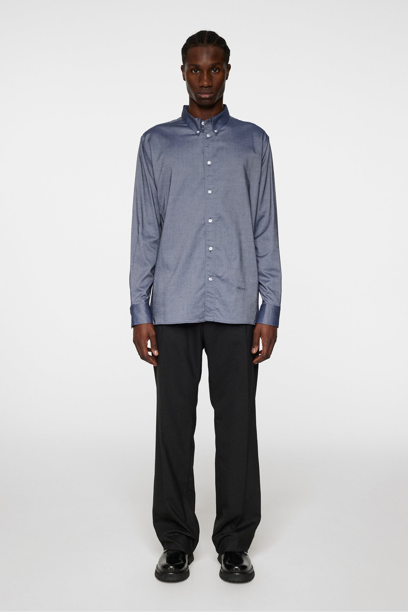 Men | Reg Stretch Oxford Shirt | JL Navy