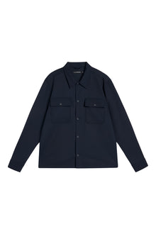 Men | Reid Twill Overshirt | JL Navy