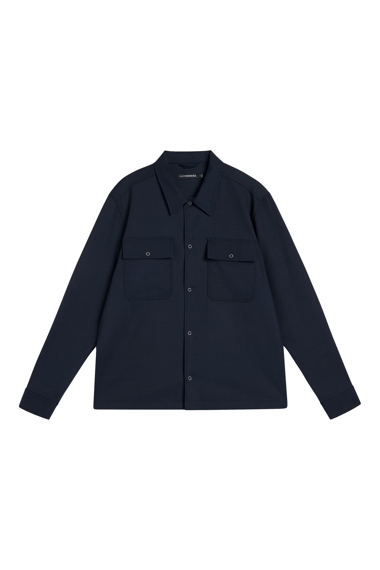 Men | Reid Twill Overshirt | JL Navy