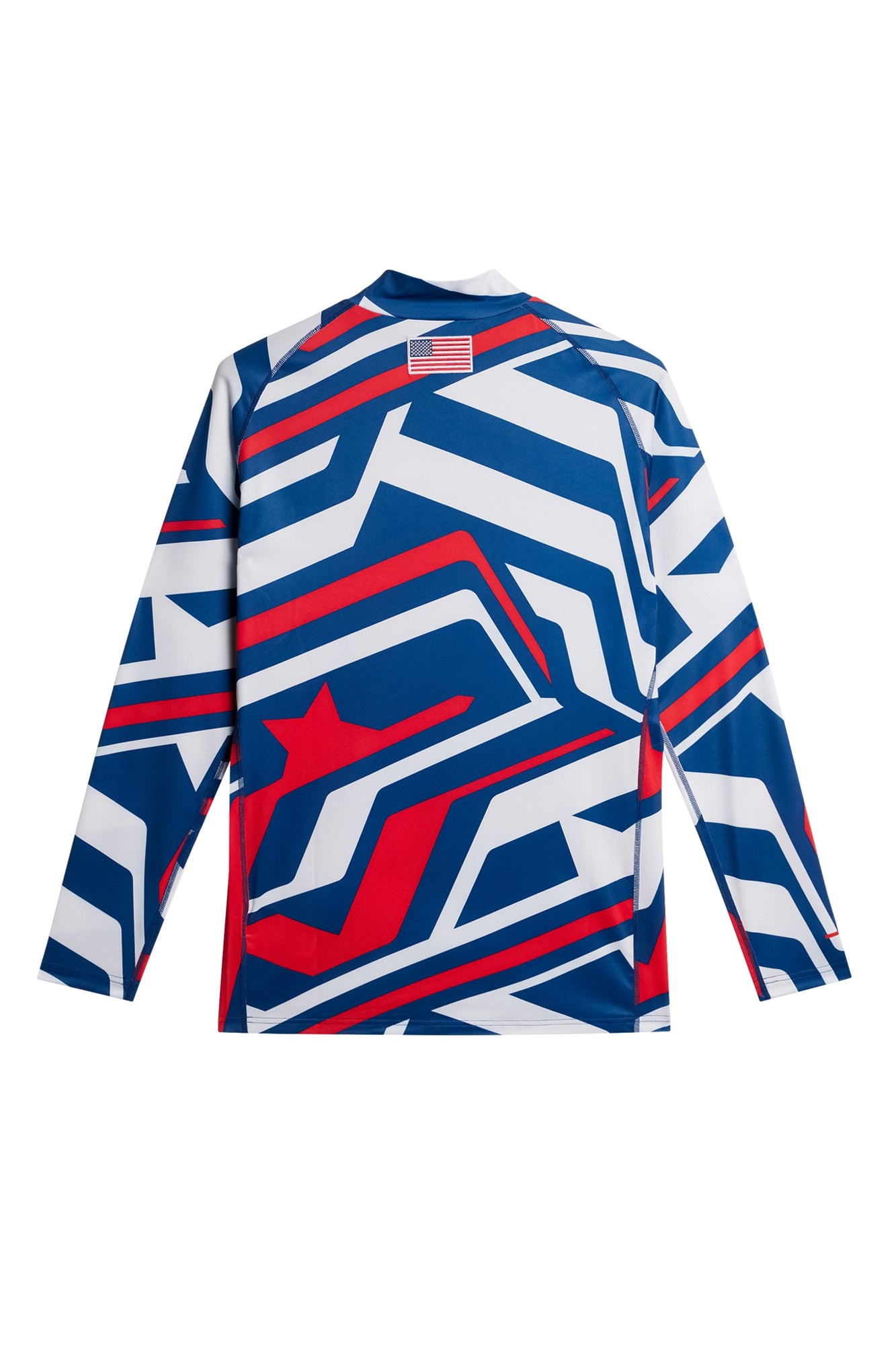 Men | Rene Print Baselayer | US Golf Red