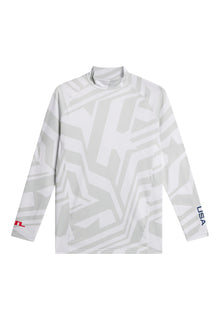 Men | Rene Print Baselayer | US Golf White