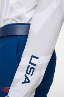 Men | Rene Print Baselayer | US Golf White