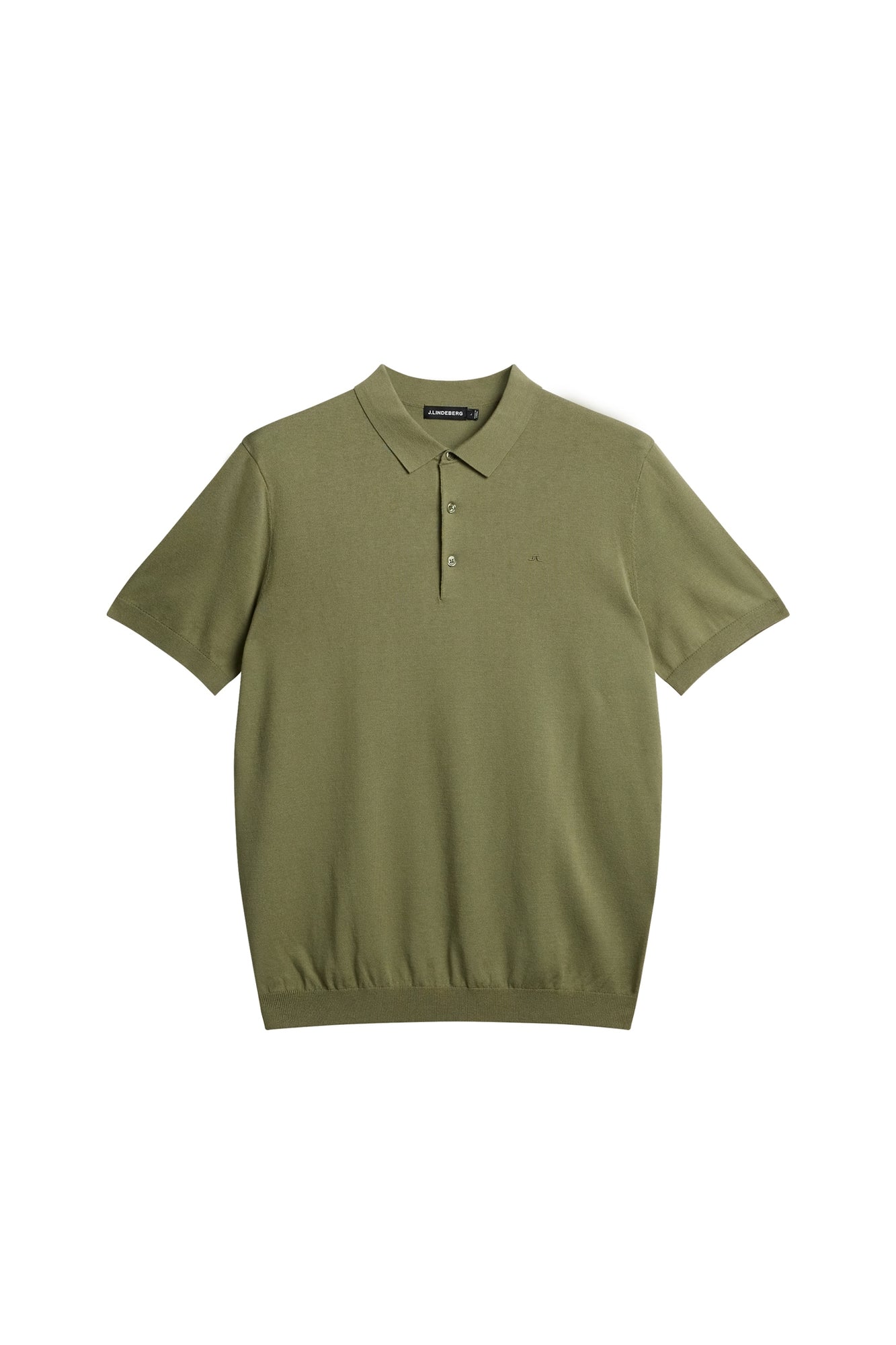 Men | Ridge Rayon Silk Polo | Oil Green