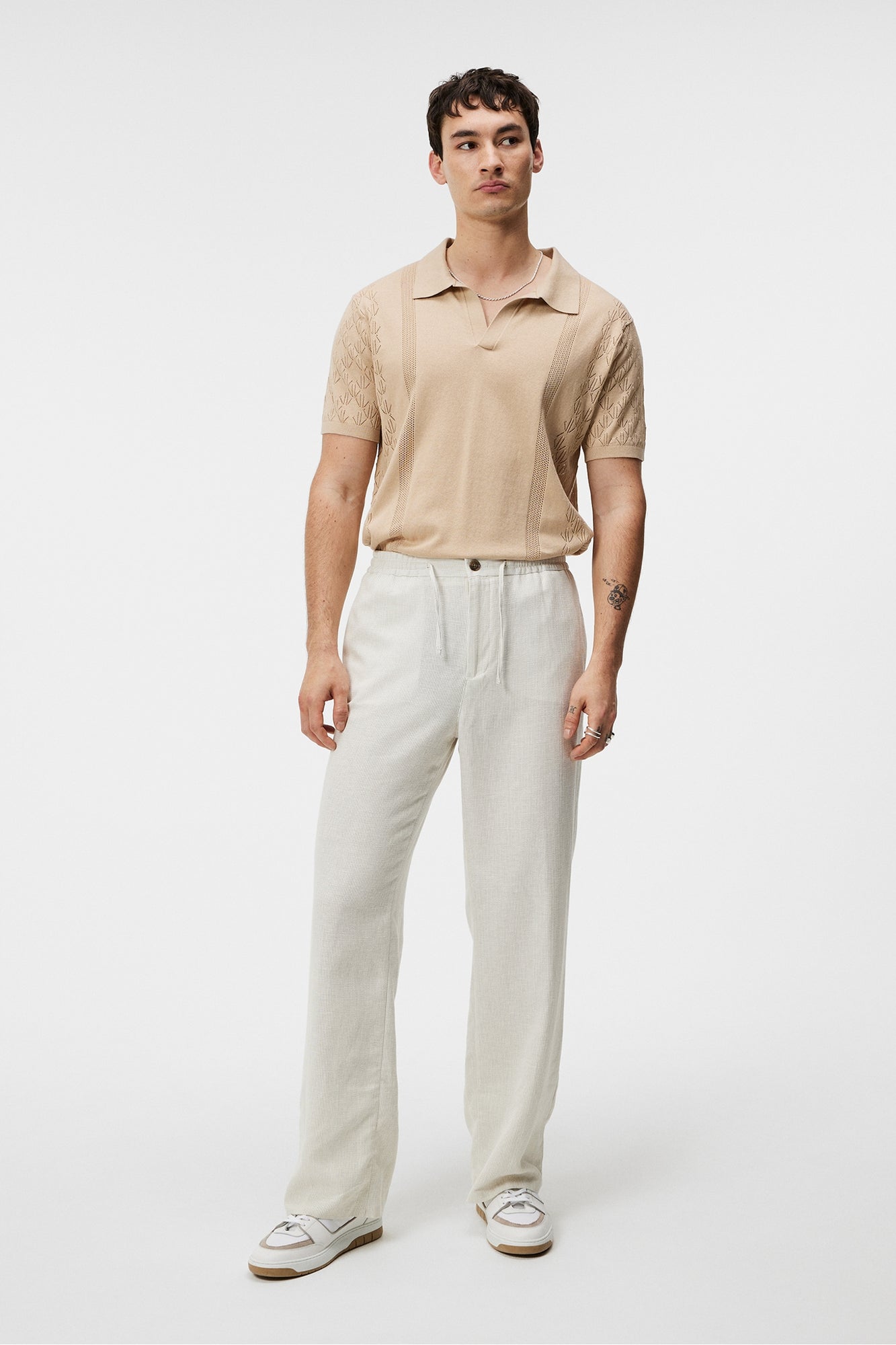 Men | Ringo Open Collar | Safari Beige