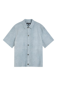Men | Shorty SS Suede Shirt | Drea | Dream Blue