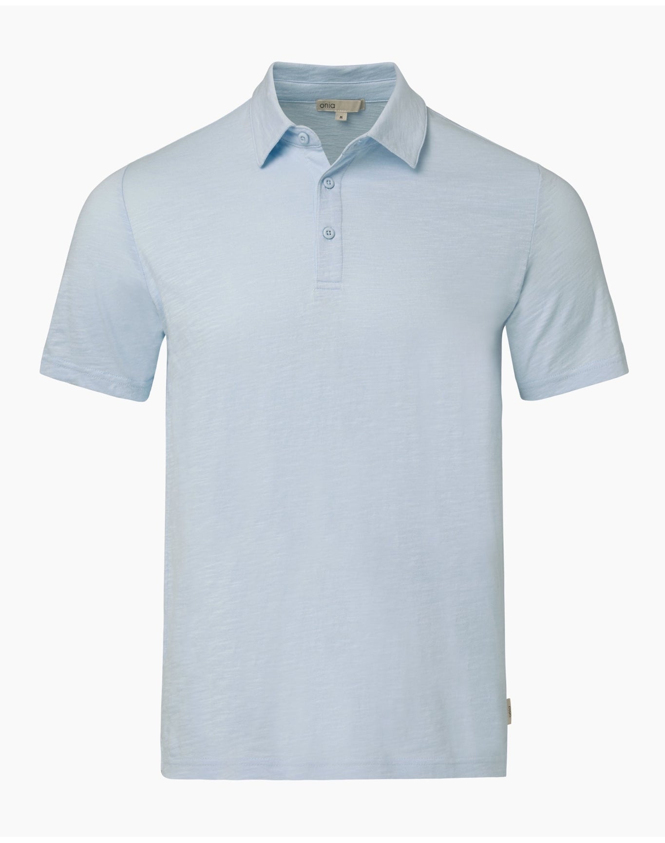 Men | Slub Short Sleeve Polo | Ice