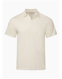 Men | Slub Short Sleeve Polo | White