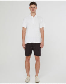 Men | Slub Short Sleeve Polo | White