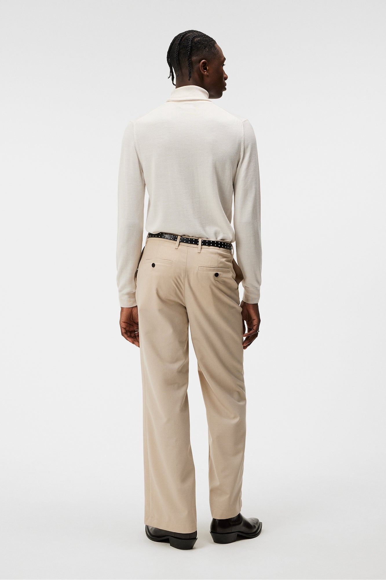 Men | Sonny Wide Wool Pants | Oyster Gray