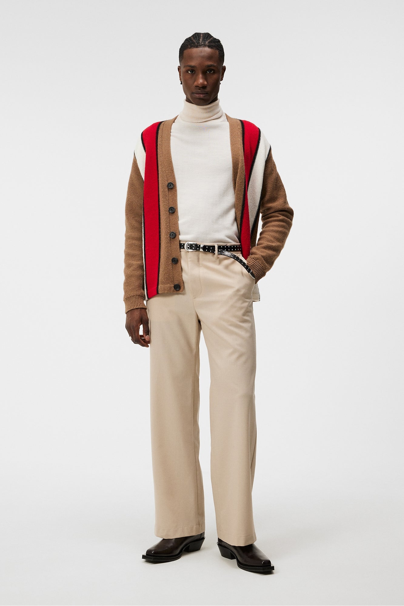 Men | Sonny Wide Wool Pants | Oyster Gray