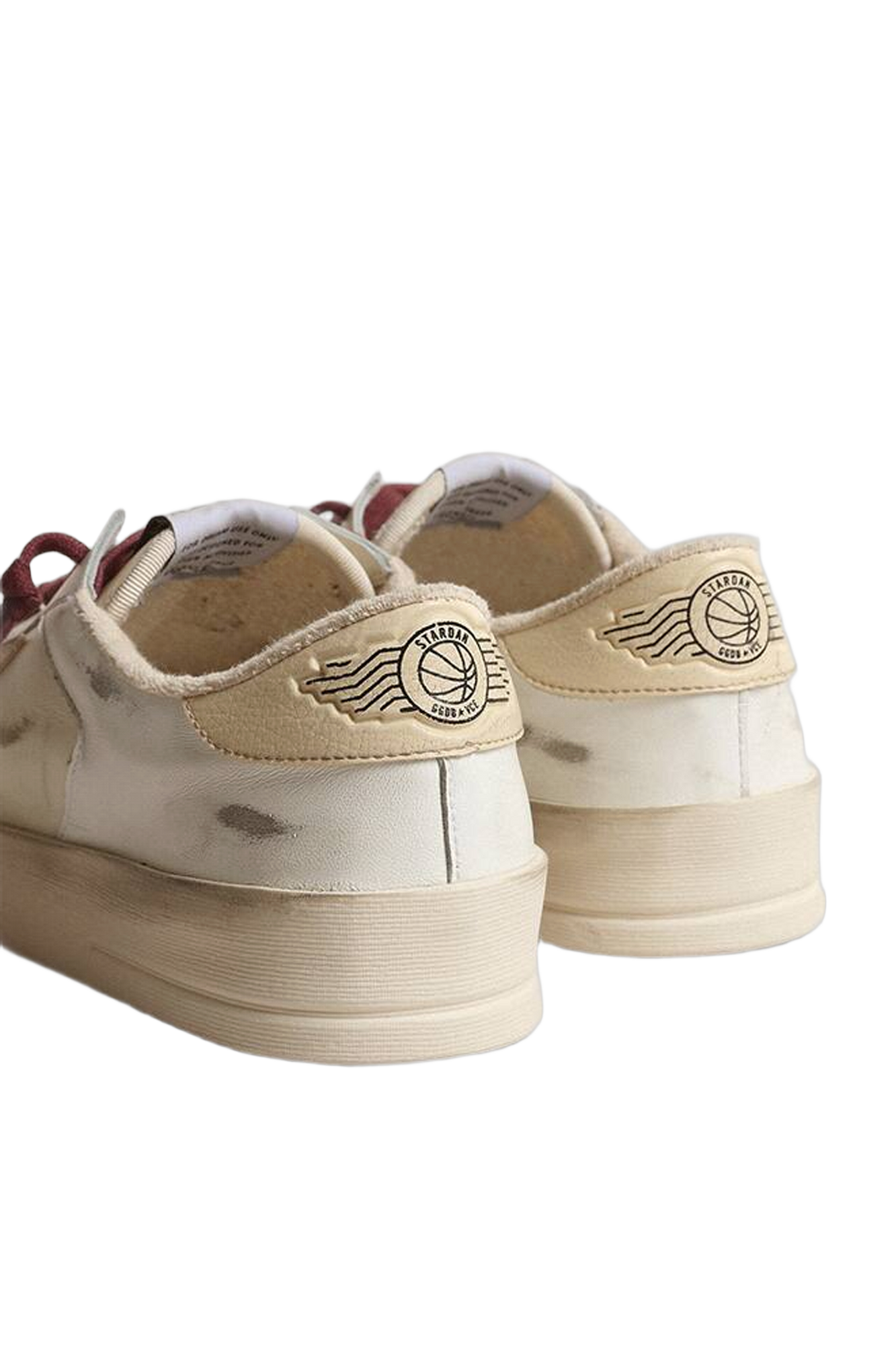 Men | Stardan in Leather and Suede | White x Beige