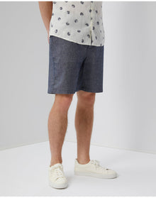 Men | Stretch Canvas Traveler Short | Deep Navy
