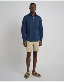 Men | Stretch Linen Pull On Cargo Short | Sand