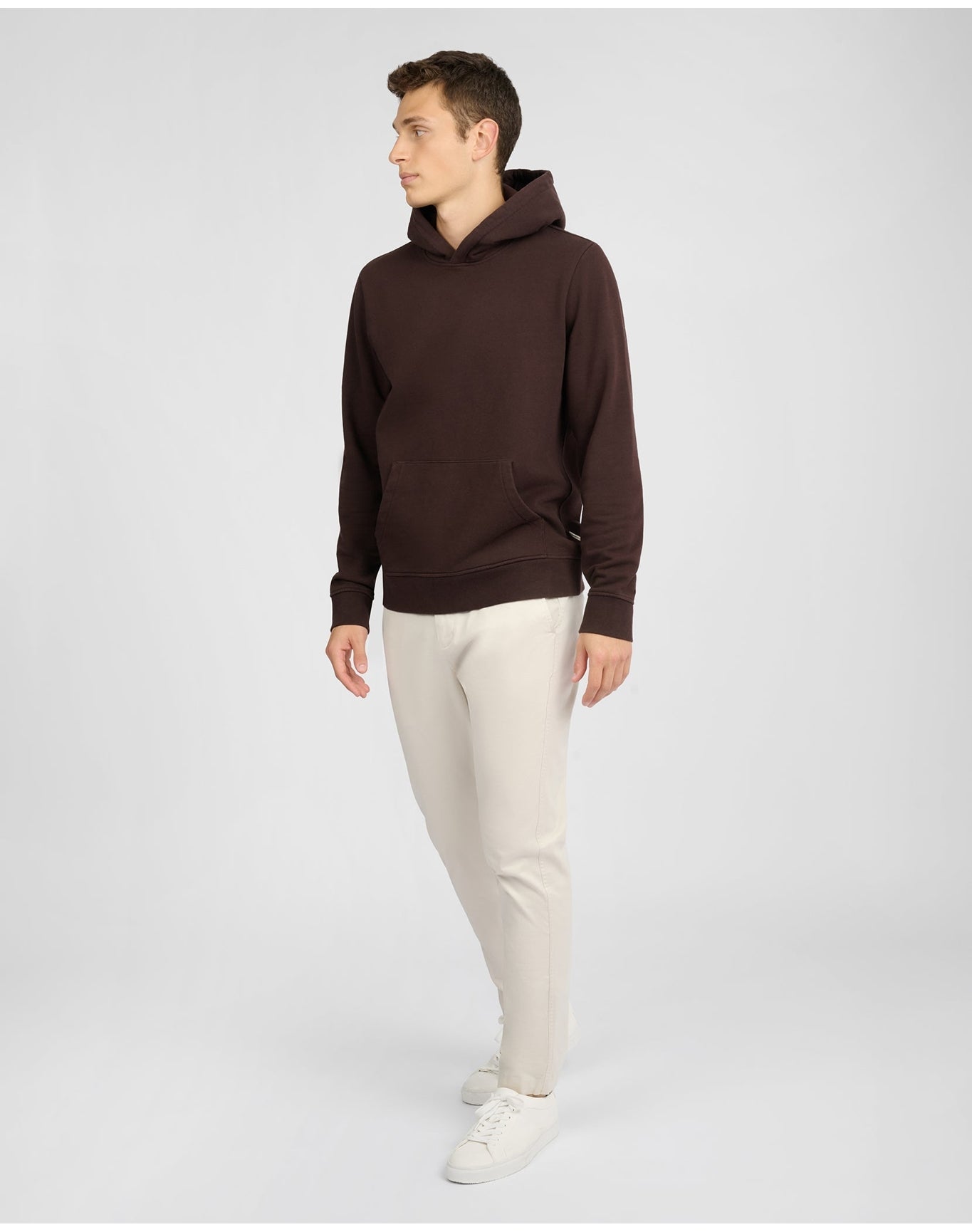 Men | Stretch Terry Pullover Hoodie | Dark Java
