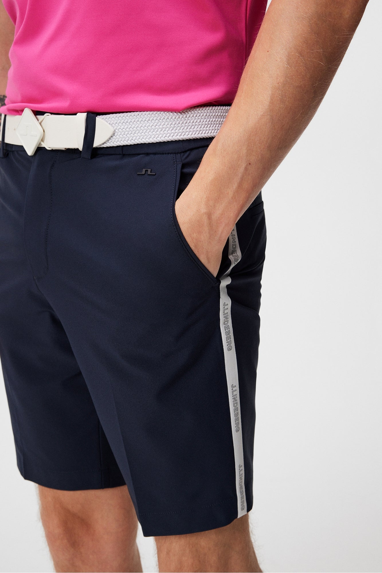 Men | Stuart Stripe Shorts | JL Navy (V1)