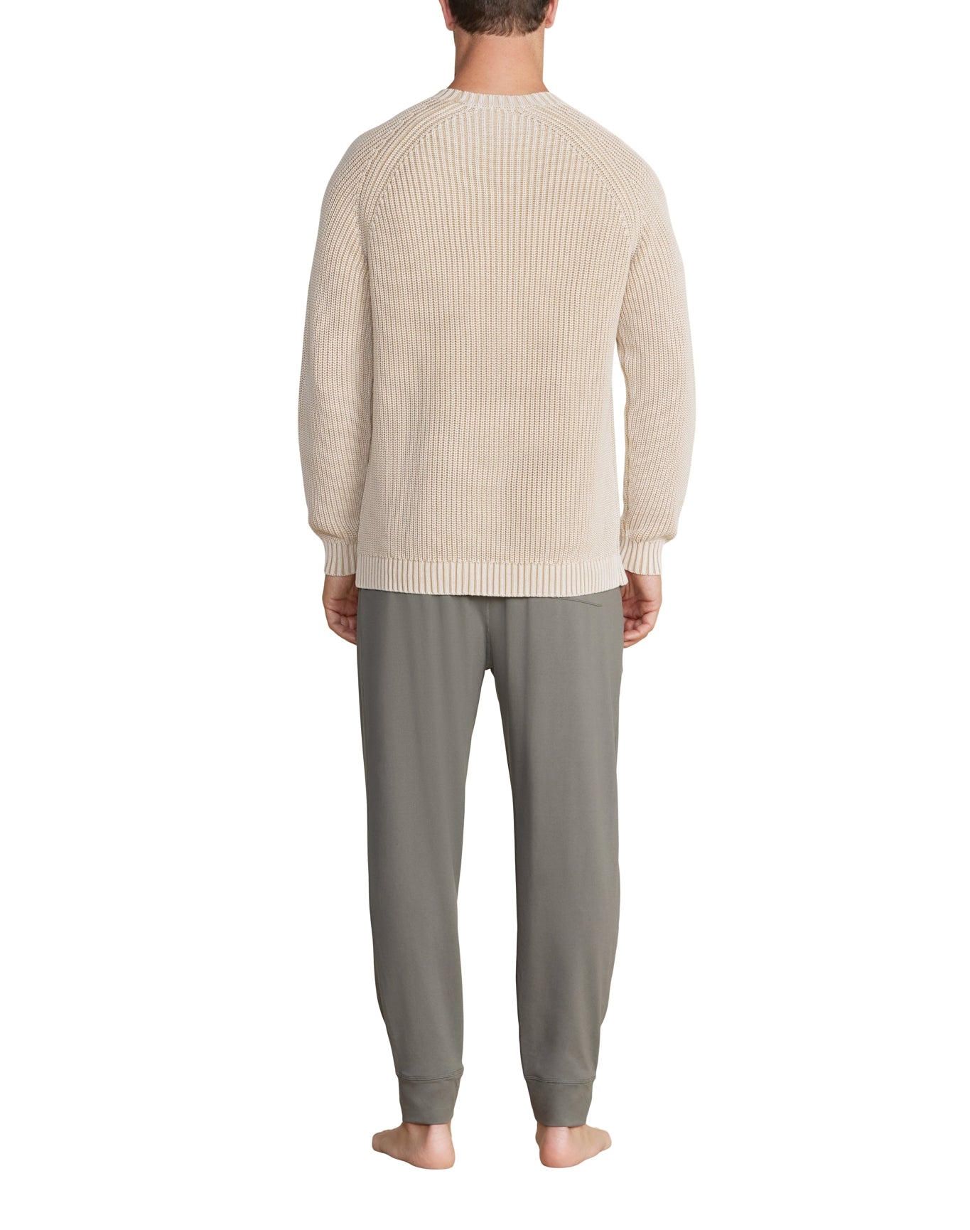 Men | Sunbleached Ribbed Pullover | Stone